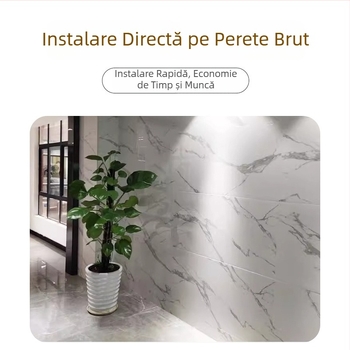 Panou UV din piatră-plastic, imprimare 3D, efect placare cu aur, imprimare HD, decor interior pentru fundalul televizorului