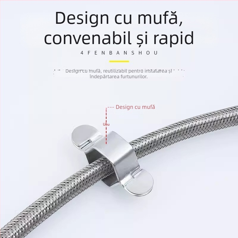 Cheie pentru furtunul de alimentare al robinetului, ventil unghiular pentru toaletă, racorduri de alimentare cu apă pentru chiuvetă și lavoar, piulițe, accesorii detașabile