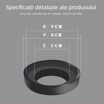 Padă din cauciuc negru, spumă, pentru ventilul de drenaj al rezervorului de toaletă, gaură de 50 mm