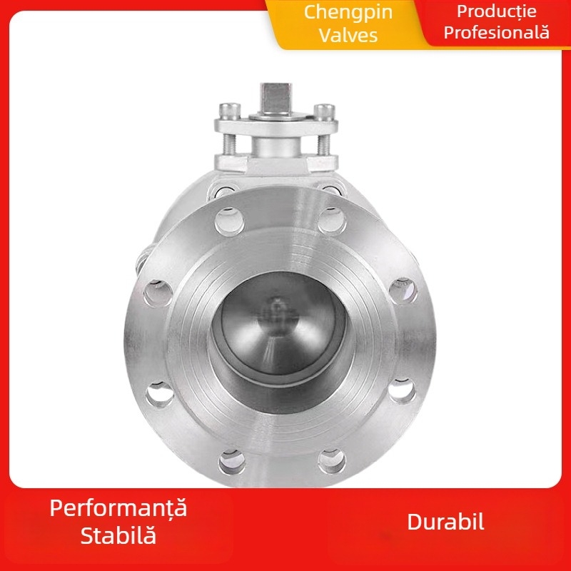 Vana cu bilă Q41W-16, din oțel inoxidabil, cu flanșă, 304/316L, etanșare dură