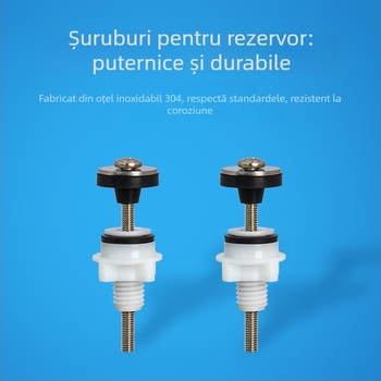 Șuruburi pentru rezervorul de toaletă M6, oțel inoxidabil 304, pentru rezervor divizat, antiderapante și împotriva scurgerilor