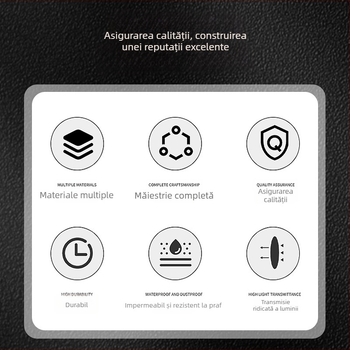 Abajur plat cu senzor, din acril/PC pentru iluminat interior pe plafon, protecție împotriva luminii, anti-îngălbenire, rezistent la temperaturi înalte