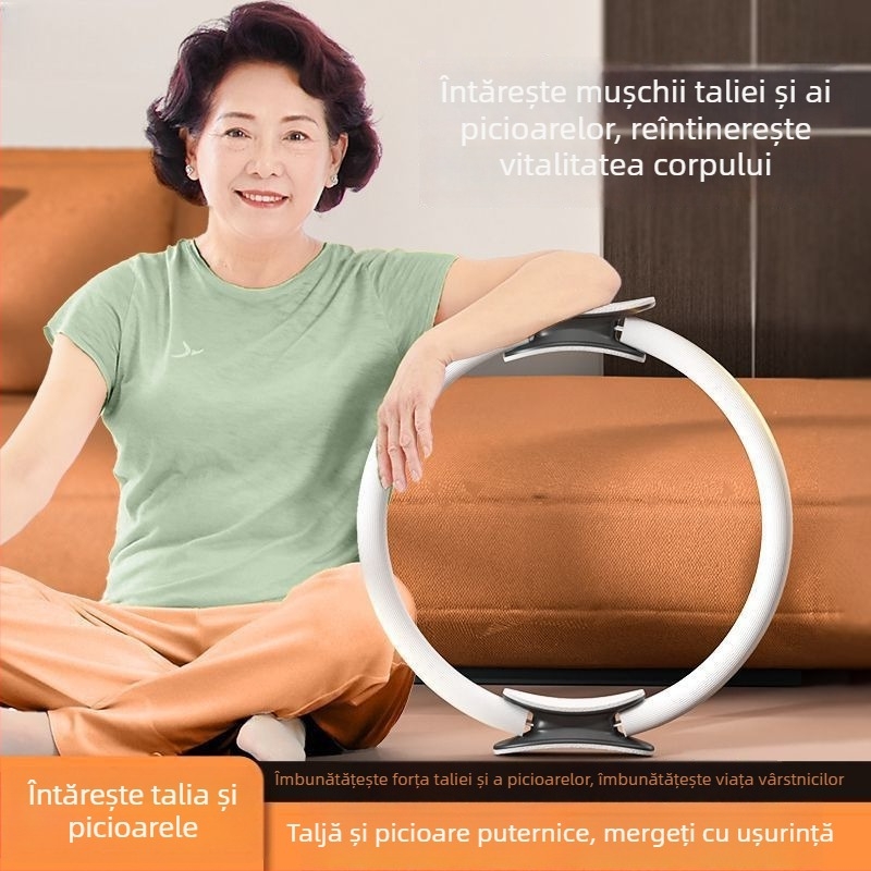 Inel de Pilates pentru podea pelviană și tonifierea picioarelor – cerc de rezistență pentru persoane de vârstă mijlocie și seniori
