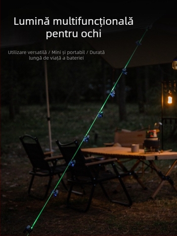 Lampă mică cu clips pentru camping în aer liber, lumină pentru ochelari sau pălărie, iluminare pentru lectură, lampă portabilă pentru pescuit