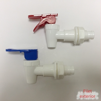 Robinet din plastic PP pentru distribuția apei – accesorii de reparații cu filet intern și extern universal, blocare pentru copii și supapă de siguranță anti-arzire