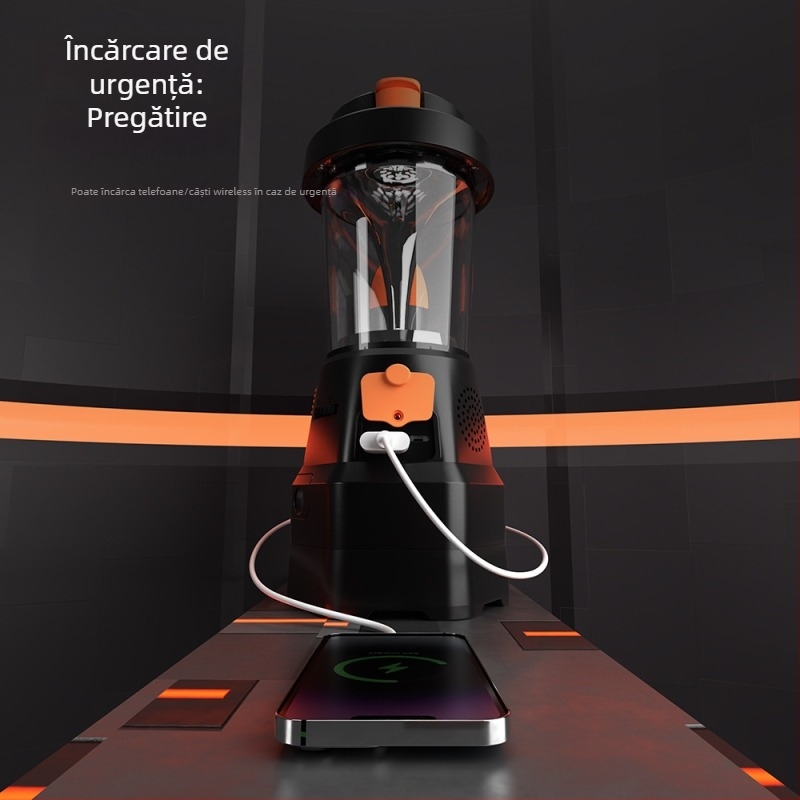 Lanterne LED de urgență pentru camping, cu încărcare manuală, radio și alarmă, portabilă
