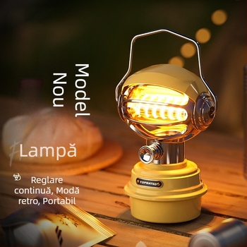 Lampă LED portabilă pentru camping, lanternă suspendabilă pentru cort, iluminare cu intensitate reglabilă