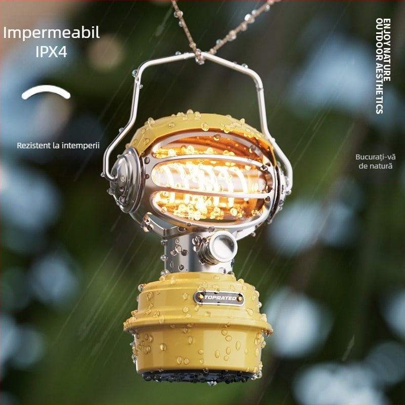 Lampă LED portabilă pentru camping, lanternă suspendabilă pentru cort, iluminare cu intensitate reglabilă