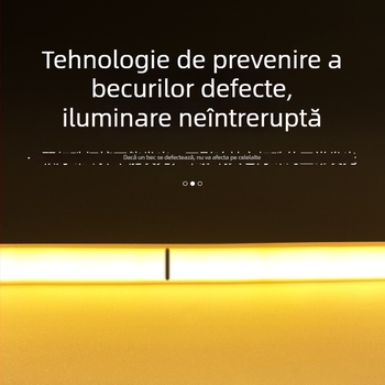 Bandă LED COB 220V, rezistentă la apă pentru exterior, montaj în profilul tavanului, Milky White, 240 LED, 10W, fascicul 180°, întrerupător manual