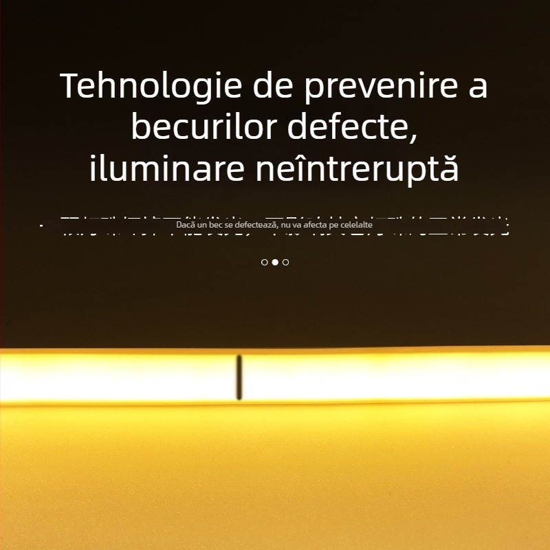 Bandă LED COB 220V, rezistentă la apă pentru exterior, montaj în profilul tavanului, Milky White, 240 LED, 10W, fascicul 180°, întrerupător manual