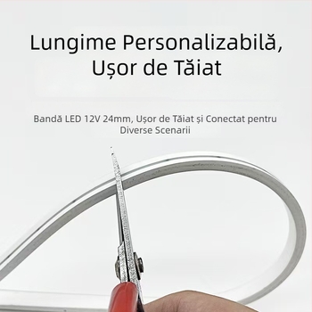 Bandă LED neon flexibilă, rotundă, personalizată pentru montaj pe tavan exterior, impermeabilă, iluminare liniară de înaltă intensitate pentru iluminat arhitectural