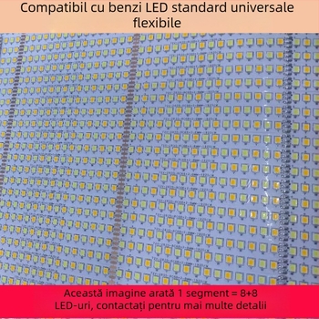 Bandă LED 2835 pentru tavan, lampă circulară pentru sufragerie, design postmodern, bandă de iluminat flexibil, monocromă și bi-coloră