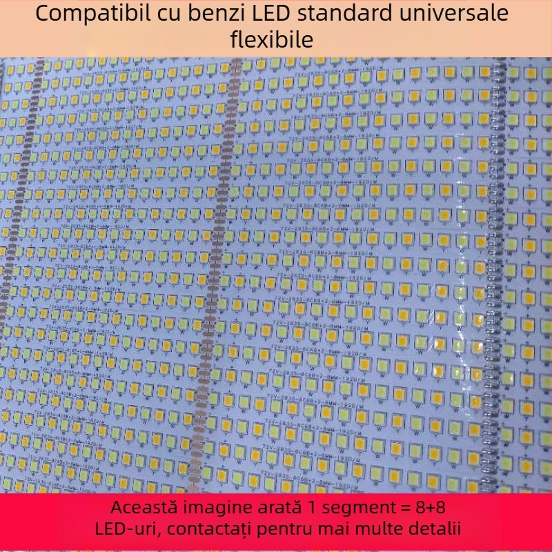 Bandă LED 2835 pentru tavan, lampă circulară pentru sufragerie, design postmodern, bandă de iluminat flexibil, monocromă și bi-coloră