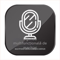 Oglindă de machiaj cu LED, pliabilă