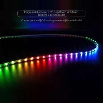 Bandă LED personalizată cu schimbare de culoare, ultra-îngustă, pentru spații e-sport, divertisment și karaoke, iluminare ambientală