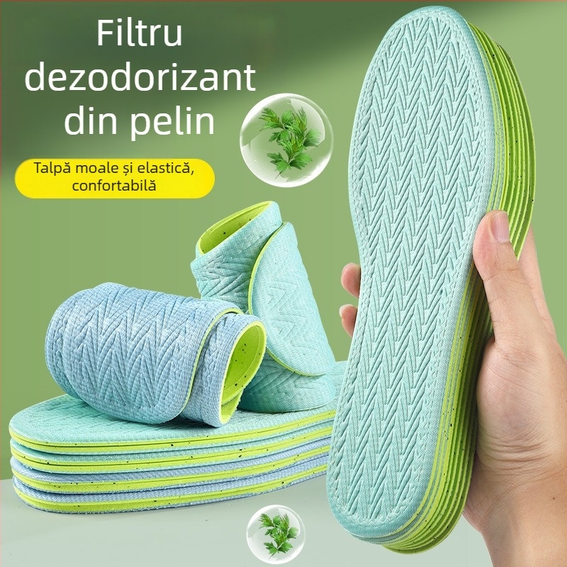 Nacun tălpi antibacteriene cu deodorant pentru încălțăminte sport, respirabile, absorbante de transpirație, subțiri și moi
