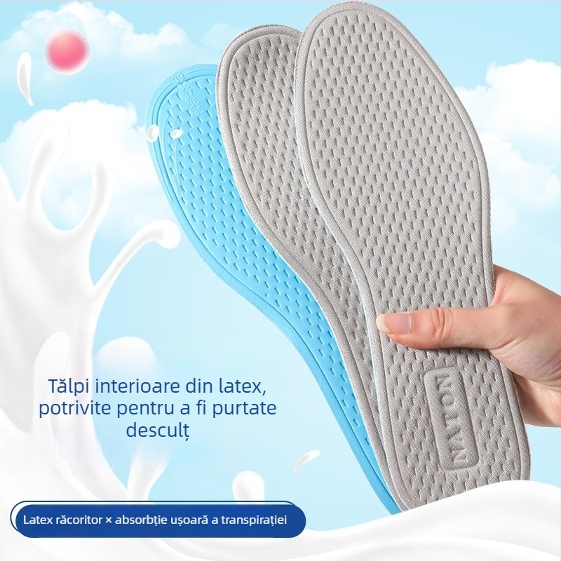 Talpă din latex pentru vară, ușoare, respirabile, anti miros, absorbante de transpirație, antiderapante, talpă moale, confortabile pentru bărbați și femei