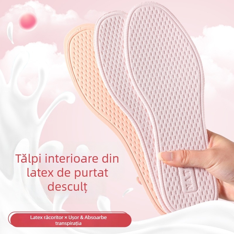 Talpă din latex pentru vară, ușoare, respirabile, anti miros, absorbante de transpirație, antiderapante, talpă moale, confortabile pentru bărbați și femei