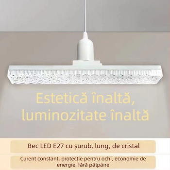 Bec LED pentru casă, economisire de energie, lumină albă puternică, protecție pentru ochi, soclu E27, IP54, durată lungă de viață