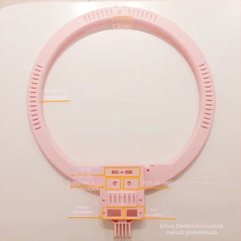 Inel de iluminare de 18 inch cu capac pentru telefon, echipament de iluminat pentru streaming live, inel de iluminare pentru înfrumusețare pentru influenceri