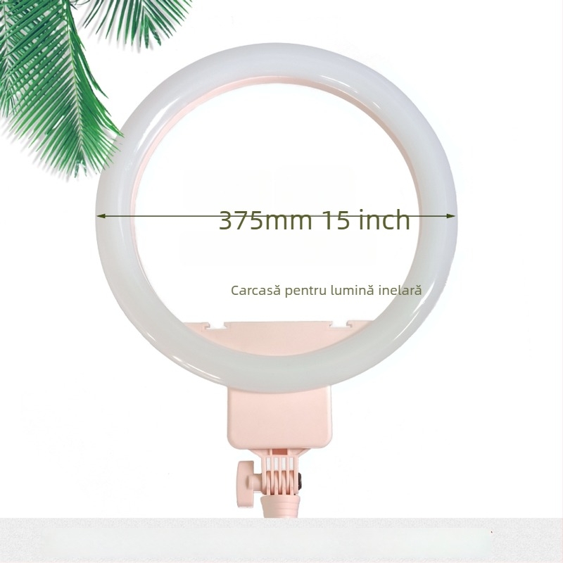 Inel de iluminare de 18 inch cu capac pentru telefon, echipament de iluminat pentru streaming live, inel de iluminare pentru înfrumusețare pentru influenceri