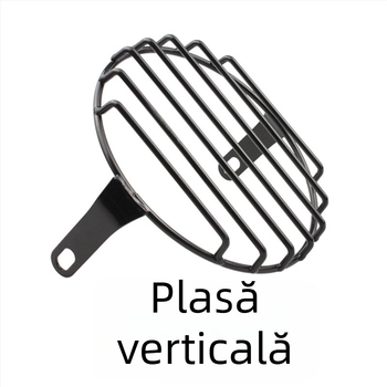 Capac de protecție pentru farul motocicletei, cu plasă retro, plasă verticală și plasă în formă de X