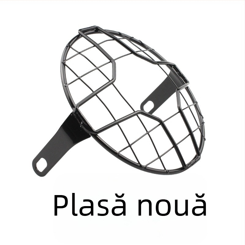 Capac de protecție pentru farul motocicletei, cu plasă retro, plasă verticală și plasă în formă de X
