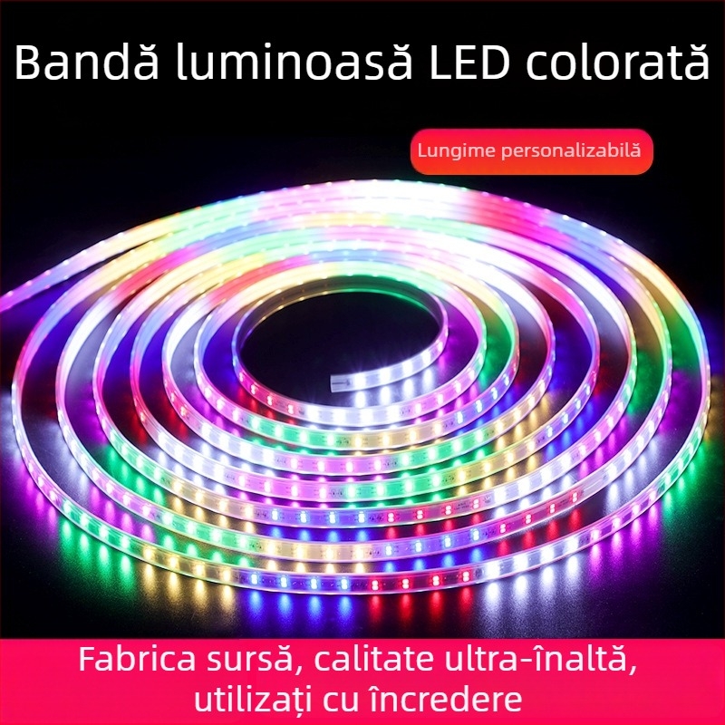 Bandă LED pentru marquee, exterior, schimbare de culoare, semnal neon impermeabil, 220V