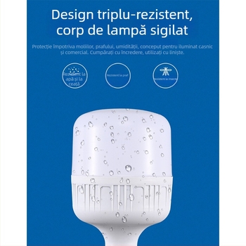 Bec galben cu lumină caldă pentru adăposturi avicole, bază E27, lampă de creștere pentru găini