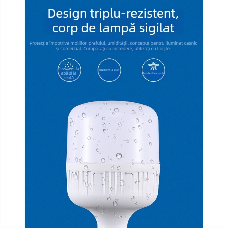 Bec galben cu lumină caldă pentru adăposturi avicole, bază E27, lampă de creștere pentru găini