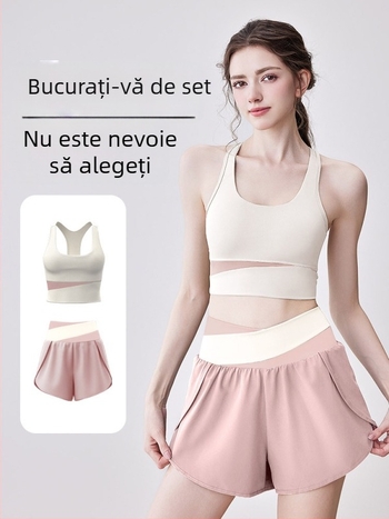 Set plus size pentru yoga și pilates – top fără mâneci cu talie înaltă și pantaloni, respirabil, uscat rapid