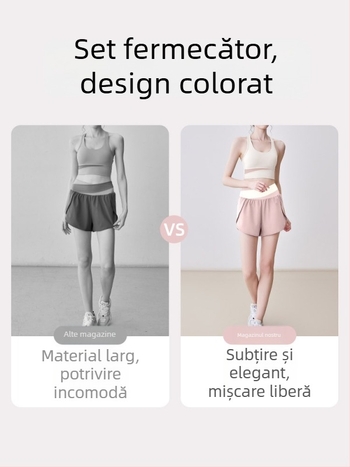 Set plus size pentru yoga și pilates – top fără mâneci cu talie înaltă și pantaloni, respirabil, uscat rapid