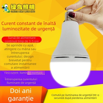 Lampa LED de urgență cu baterie încorporată, 800 lm, 110V, stil prinț, bază E27