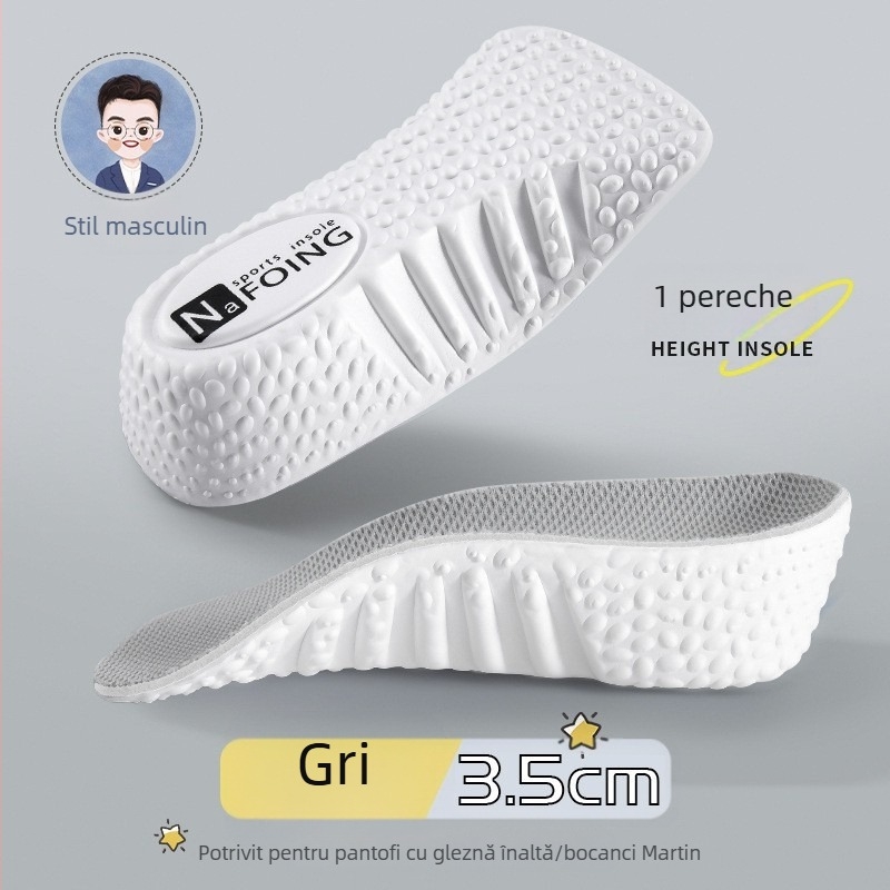 Tălpi invizibile pentru creșterea înălțimii, cu jumătate de talpă, suport pentru arc pentru pantofi sport