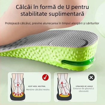 Talpă aerisită pentru creșterea înălțimii, pentru bărbați și femei, amortizare în timpul sportului, fără oboseală, înălțime internă invizibilă, acoperire integrală, anti miros