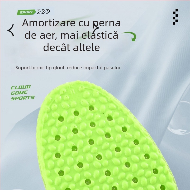 Talpă aerisită pentru creșterea înălțimii, pentru bărbați și femei, amortizare în timpul sportului, fără oboseală, înălțime internă invizibilă, acoperire integrală, anti miros