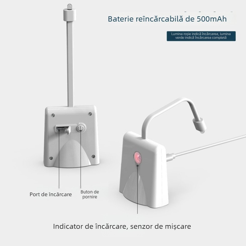 Lumină de noapte impermeabilă cu senzor, iluminare moale în șapte culori, durată lungă, iluminare ambientală pentru toaletă