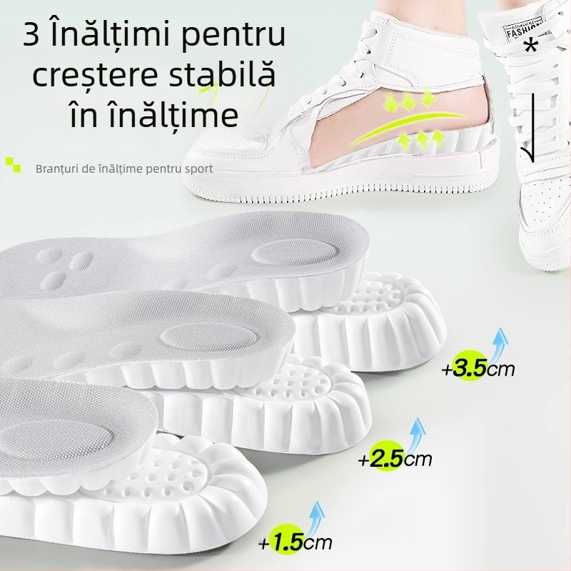 Talpă EVA pentru creșterea înălțimii, pantofi sport, talpă completă, unisex, model 7039