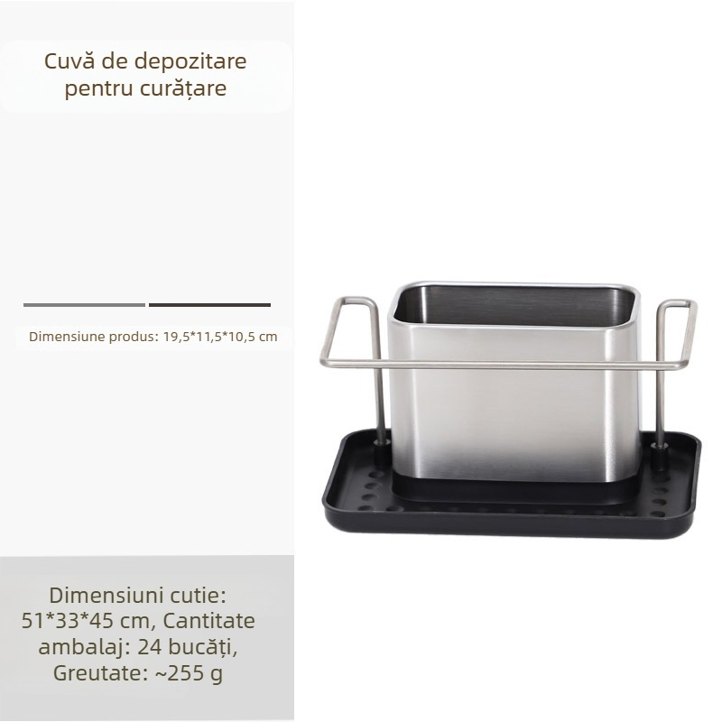 Raft de scurgere din oțel inoxidabil pentru chiuvetă, margine subțire