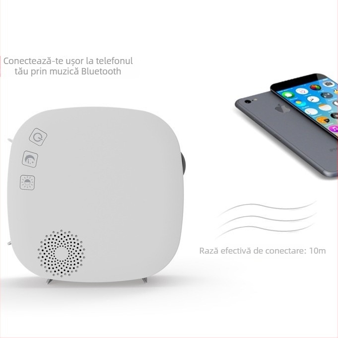 Proiector de cameră cu cer înstelat pentru dormitor – lampă ambientală romantică cu Bluetooth, telecomandă și control prin aplicație, alimentare USB