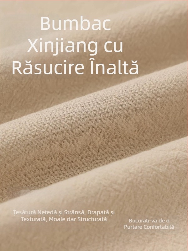 Pantaloni sport casual pentru bărbați, din in, croială dreaptă, lejeri, vară, stil 2026
