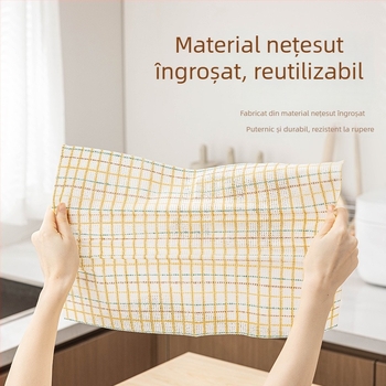 Prosop de curățare Kakama, dual pentru uscat și umed, bucătărie și curățenie casnică, Cârpa de vase de unică folosință, îngroșată