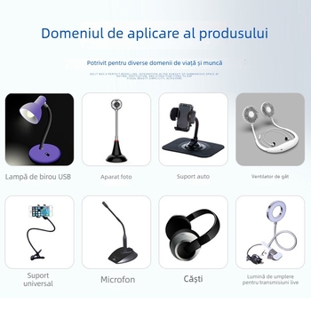 Furtun de silicon personalizat pentru ventilator de gât și lampă de birou — tub șarpe, silicon cauciucat, furtun metal siliconic, accesorii PVC