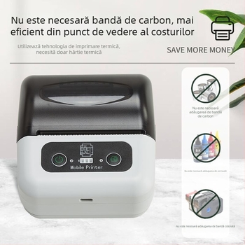 Imprimantă termică portabilă Bluetooth de 80 mm pentru chitanțe și evidență achiziții-vânzări-stocuri