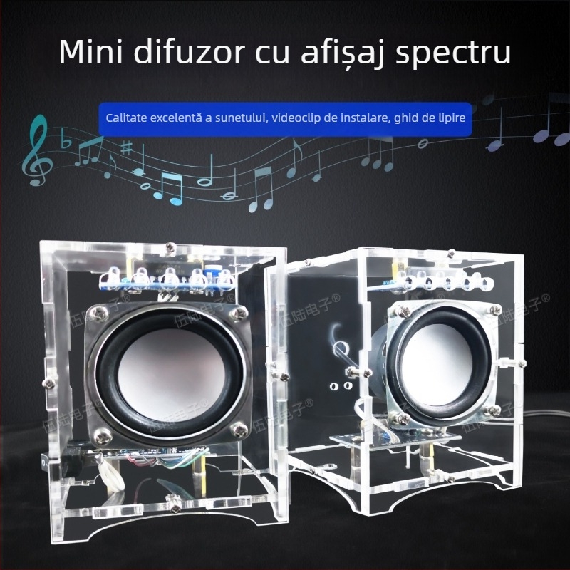 Kit DIY de asamblare audio, amplificator mini de 3W, difuzor mic, placă de circuite pentru lipire TJ-56-208