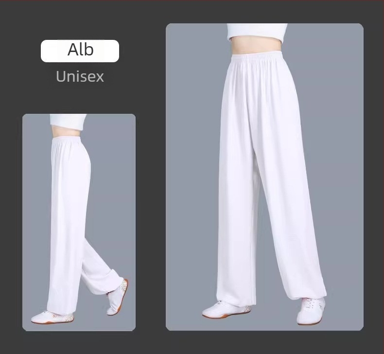 Set pantaloni Tai Chi cu pantaloni felinar și costum de practică brocart cu opt secțiuni, vară