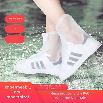 Protecție impermeabilă pentru încălțăminte, anti-derapant, talpă groasă, pentru bărbați și femei