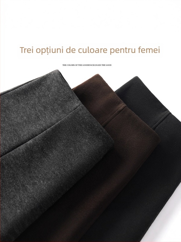 Fustă midi pentru femei, casual elegantă, croială în A și margine largă, toamnă-iarnă 2025.