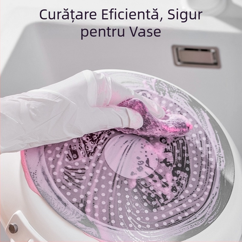 Minge de curățare din oțel inoxidabil pentru bucătărie, elimină grăsimea — nu lasă fibre, sigur pentru oale