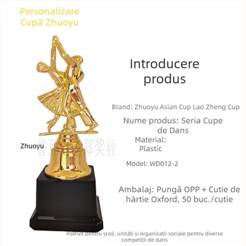 Trofeu de dans pentru duet, trofeu plastic creativ